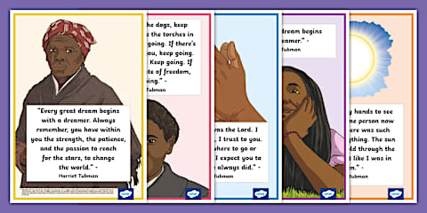All About Harriet Tubman Flipbook for K-2nd Grade