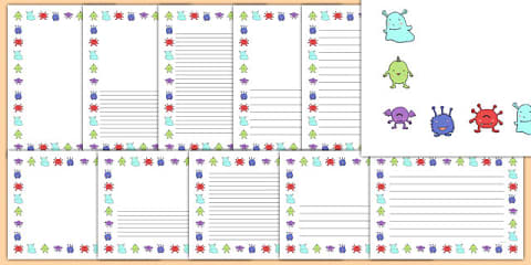 Alien Themed Page Borders