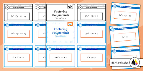 Eighth Grade Multiplying Polynomials Scavenger Hunt