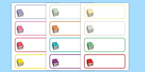 Editable Book Labels
