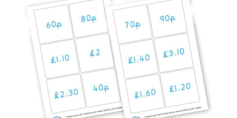 Year 2 Money - Making the Same Amount Matching Cards