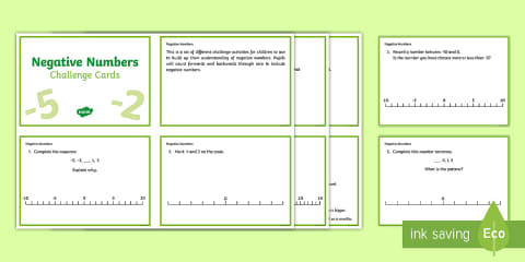 Visualize Negative Numbers Negative Numbers Visual Aid Display Poster