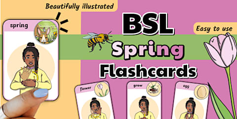 British Sign Language Pride Flashcards Older Learners