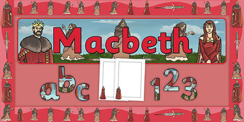 Macbeth Display Lettering