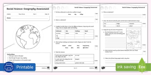 Grade 4 Geography - Term 2 - Study Notes on Map Skills (CAPS Aligned)