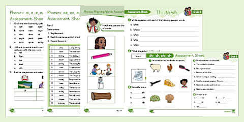 Grade 3 Phonics - Term 2 - Termly Assessment - Activity Pack (CAPS Aligned)