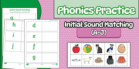 Match Sound Rto Objects How Old Are You Letters Handwriting Sheet- F to J