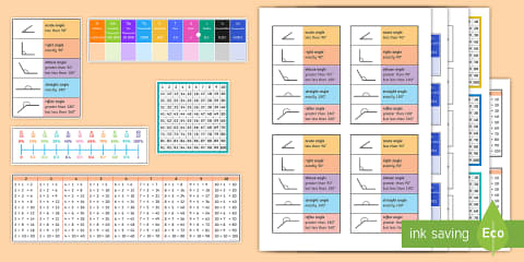 CfE First Level Maths Reference Mat