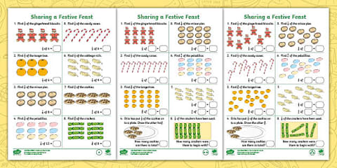 Year 2 Maths Fractions Chilli Challenge Cards