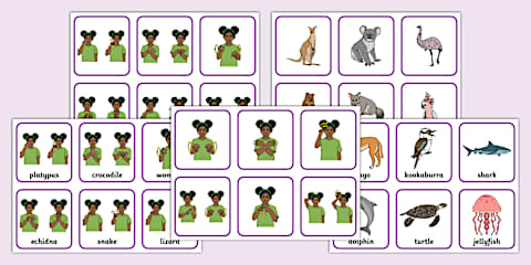Auslan Animals I Have Who Has Cards