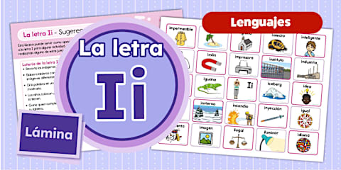 Letra Ii Lámina: La letra Oo