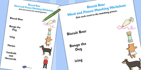 Word Search to Support Teaching on Biscuit Bear