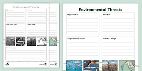 Protecting Our Planet Leaflet Template