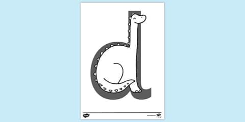 Sassoon Alphabet A Colouring Sheet