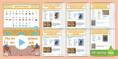 Facts about Ancient Egyptian Art Display Poster