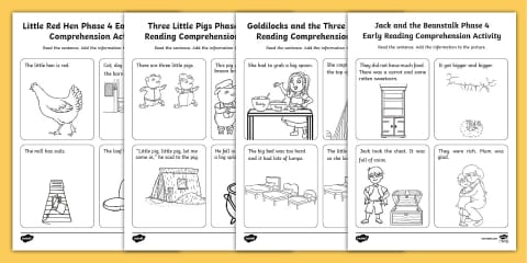 Colour Phase 4 Early Reading Comprehension Activity