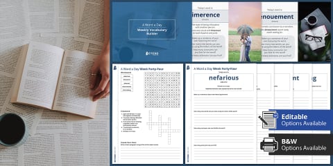 A Word a Day Activity Pack Week 40