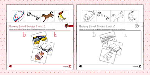 Sorting Examples For Grade R Grade R Phonics - Sound Sorting - Cut-and-Paste Activity - i and r ...