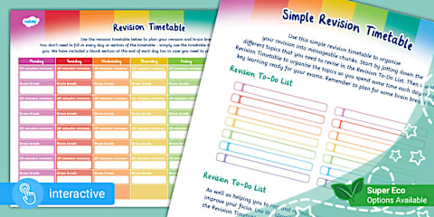 Revision Clock Worksheet