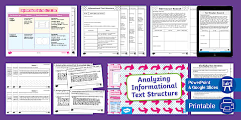 An Introduction to Text Structure PowerPoint & Google Slides for 3rd ...