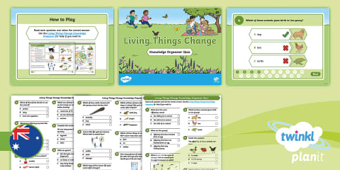 Year 2 Science Living Things Change Assessment Pack