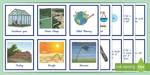 Climate Change Matching Cards for 3rd-5th Grade