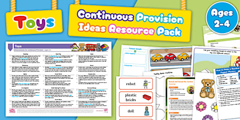 EYFS Toys Themed lesson Plan Enhancement Ideas and Resources Pack