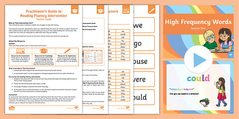 Pack 4 Dyslexia Intervention: Reading Fluency - Word Recognition