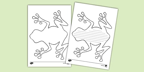 Lizard Writing Template