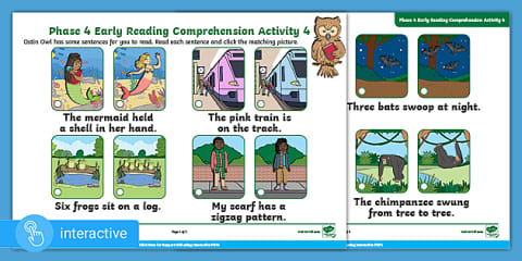 Interactive PDF: Phase 4 Early Reading Comprehension Activity 3