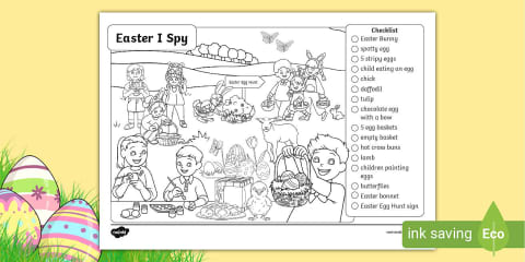 Easter Word Sorting Worksheet