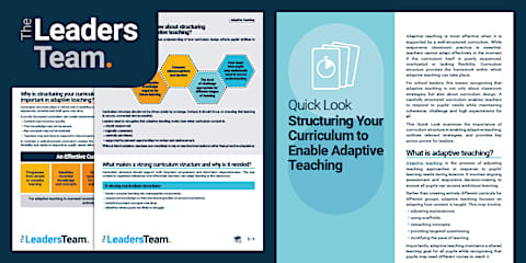 Staff Share: Creating an Inclusive Culture to Support Adaptive Teaching