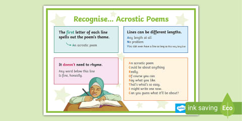 Acrostic Poem Examples Pack