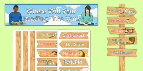 Story Sign Post Display Pack - Reading Display Resources