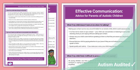 Staff Leaflet: Tips for Effective Communication with Parents