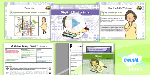 Safer Internet Day 2023: Digital Footprint Discussion Activity Sheet KS1