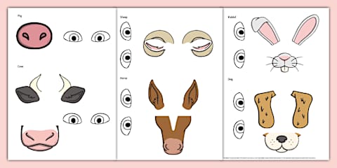 Farm Animal-Themed Mark Making Pattern Cards