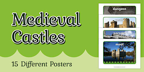 Parts of a Castle Labeling Worksheet