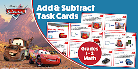 Cars: Lightning Learning! Third Grade Addition and Subtraction Math ...