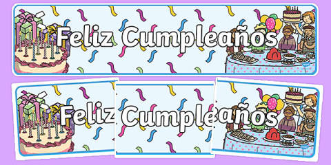 Birthday Graph Display Pack Spanish Translation