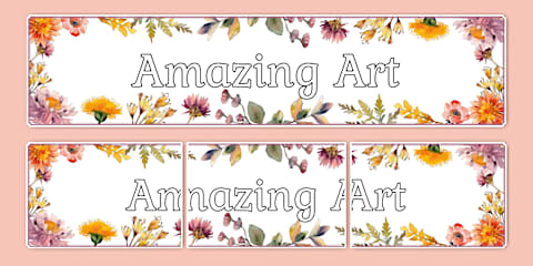 Wildflower Botanical Themed Good Manners Display Posters