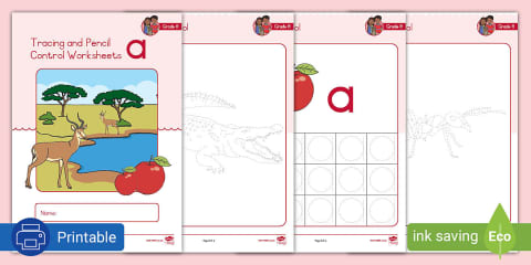 Grade R Letter C Grade R English -Phonics - Tracing and Pencil Control - Worksheet ...