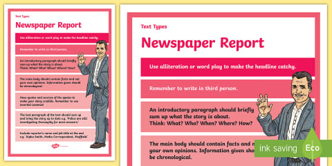 Newspaper Writing Tips Poster (Large)