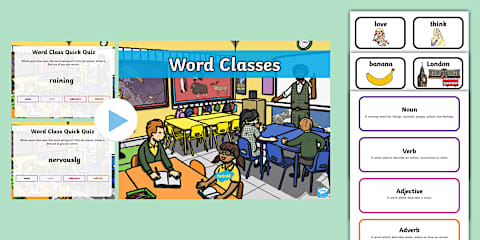 Colour by Word Class Worksheet