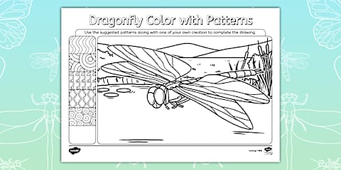 Dragonfly Folding Art Template