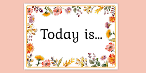 Wildflower Botanical Themed Editable Display Poster