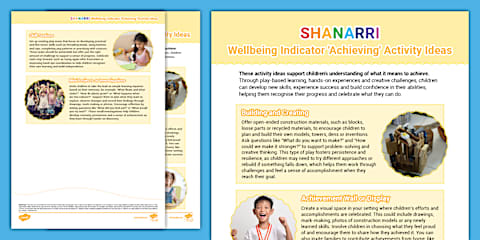 SHANARRI Wellbeing Indicators Activity Ideas Resource Pack