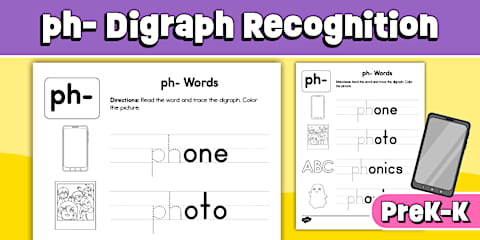 -ng Words: Digraph Recognition Worksheet for PreK-K