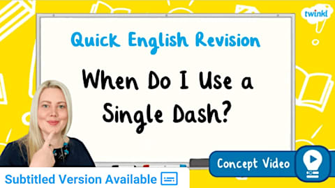 The Dramatic Dash Differentiated Worksheets