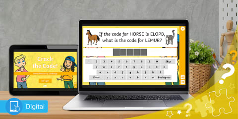 Crack the Code! Verbal Reasoning Interactive Challenge Game